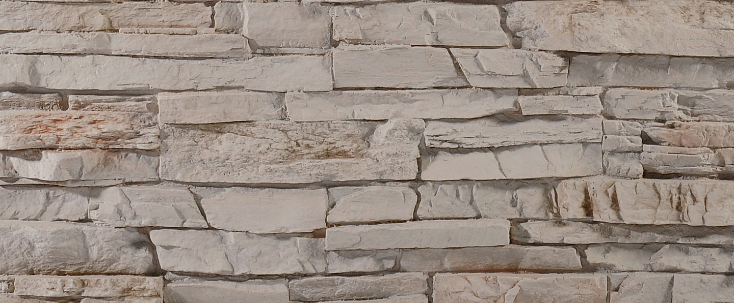 pizzara white and tan stone panel