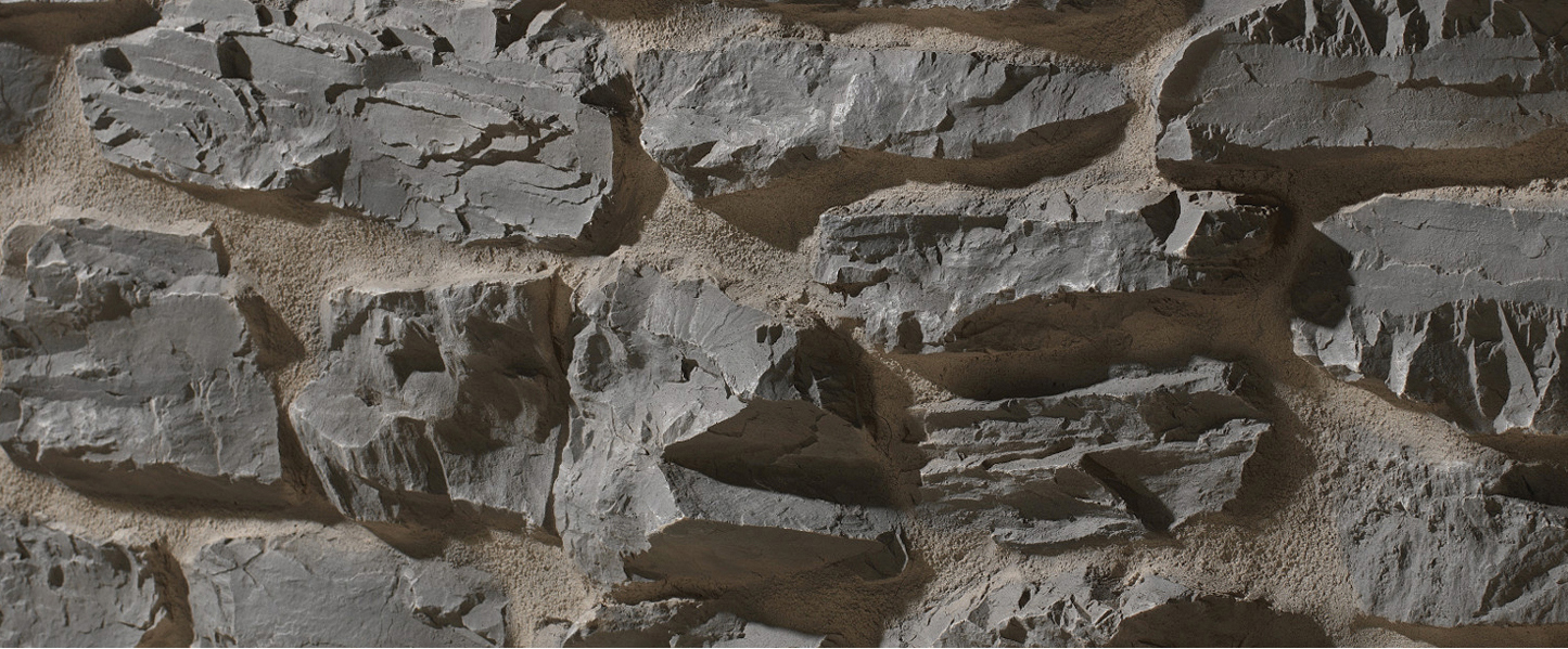 pirineos grey stone textured panel