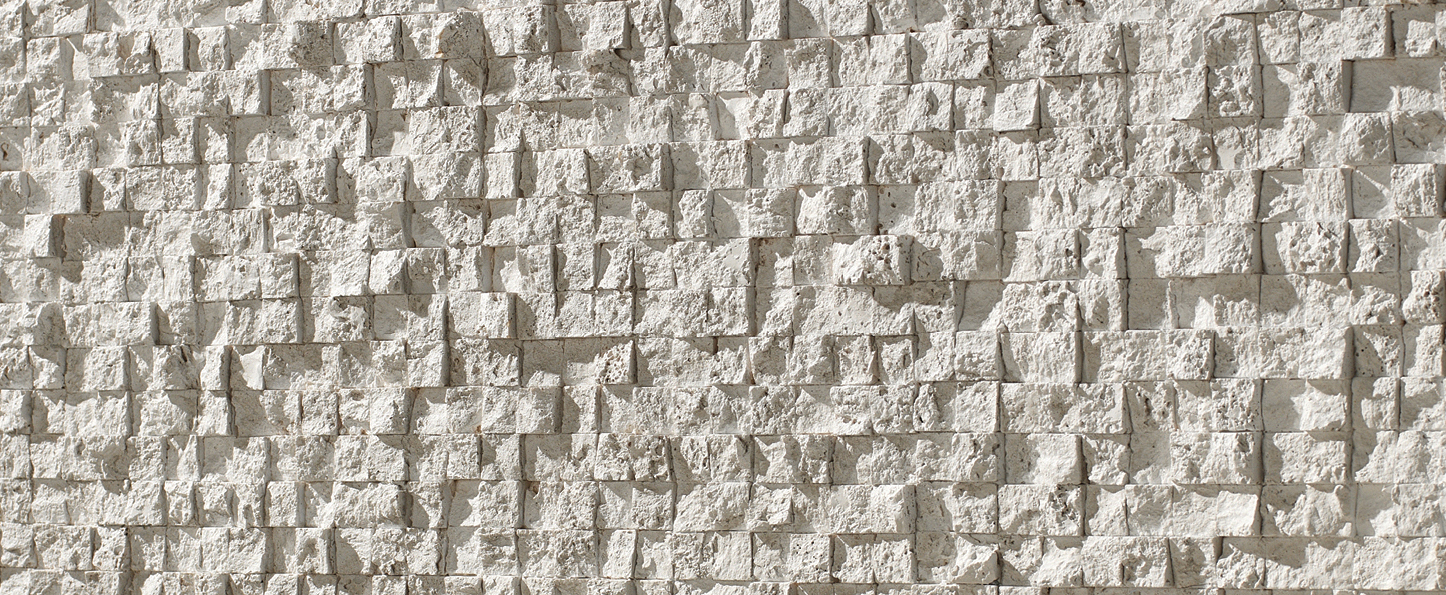 cubic stone textured panel white