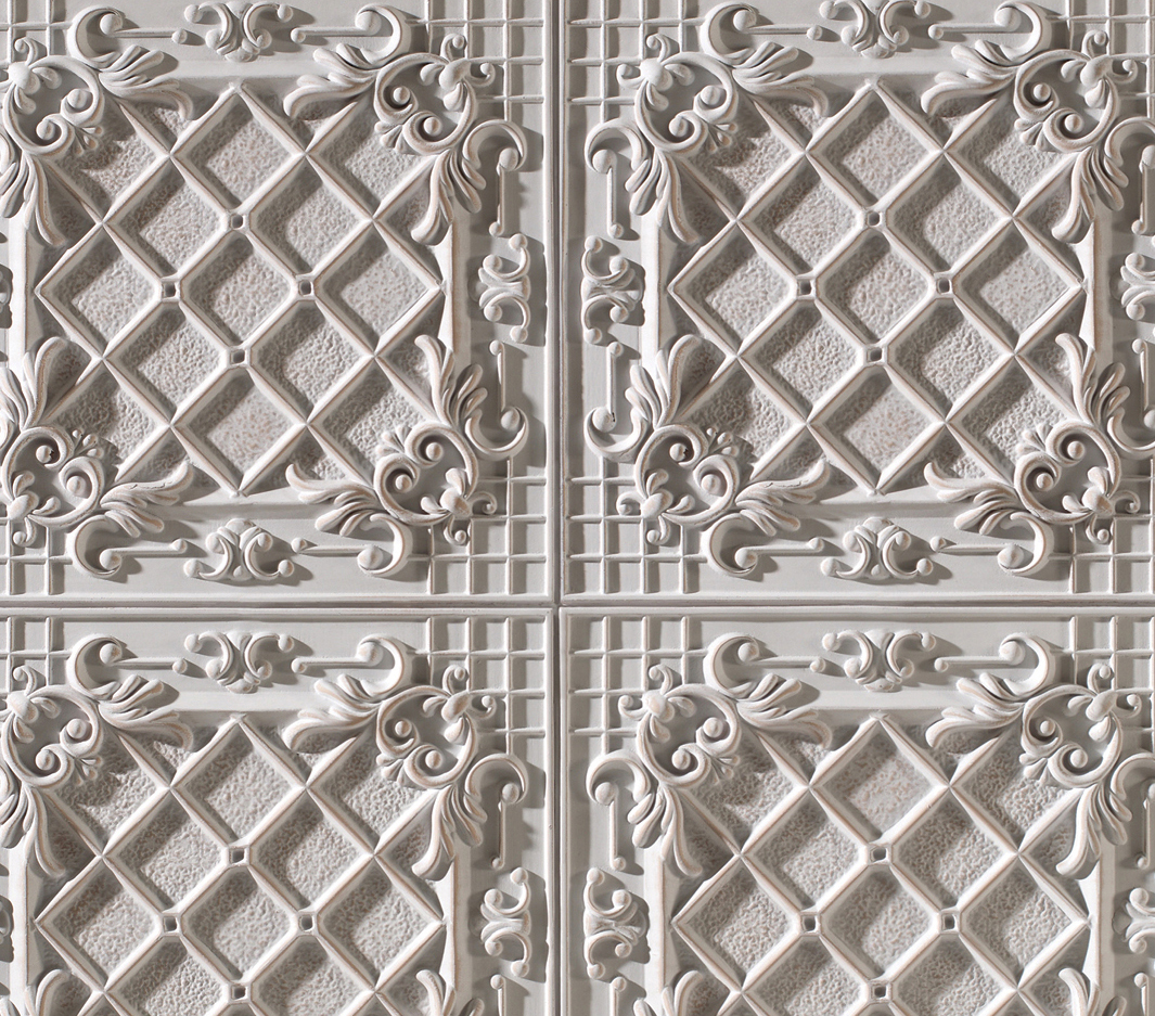 PP_6e - Blair blair white vintage engraved square panel