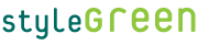 style green logo in light and dark green