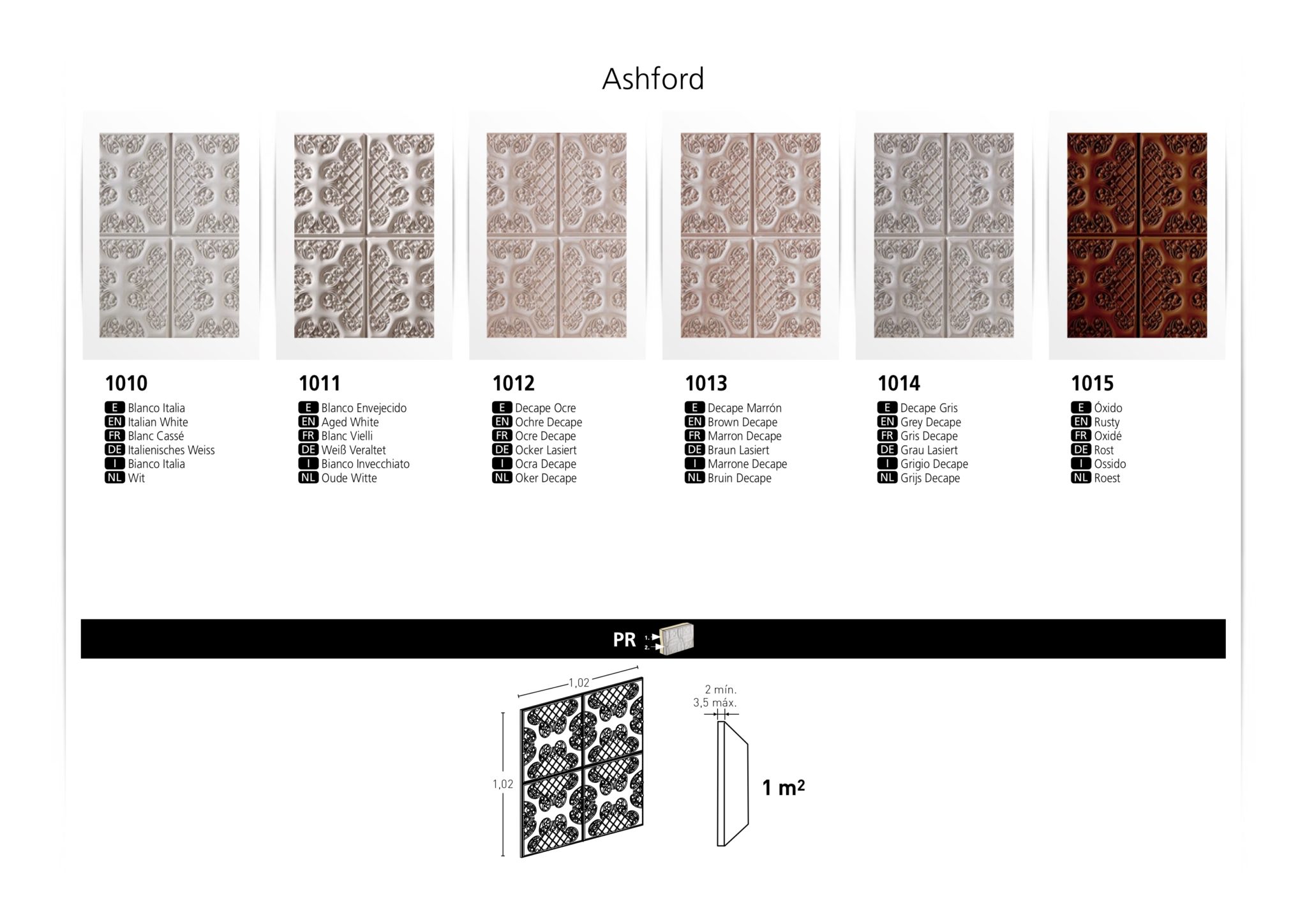 Panel Piedra Ashford Color - Vibe