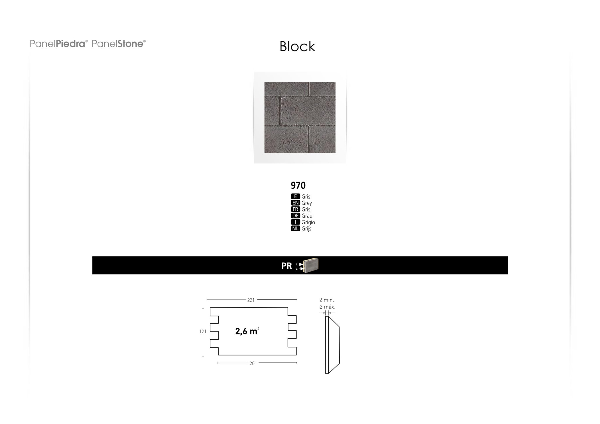 Panel Piedra and Panel Stone Bloque Color - Vibe