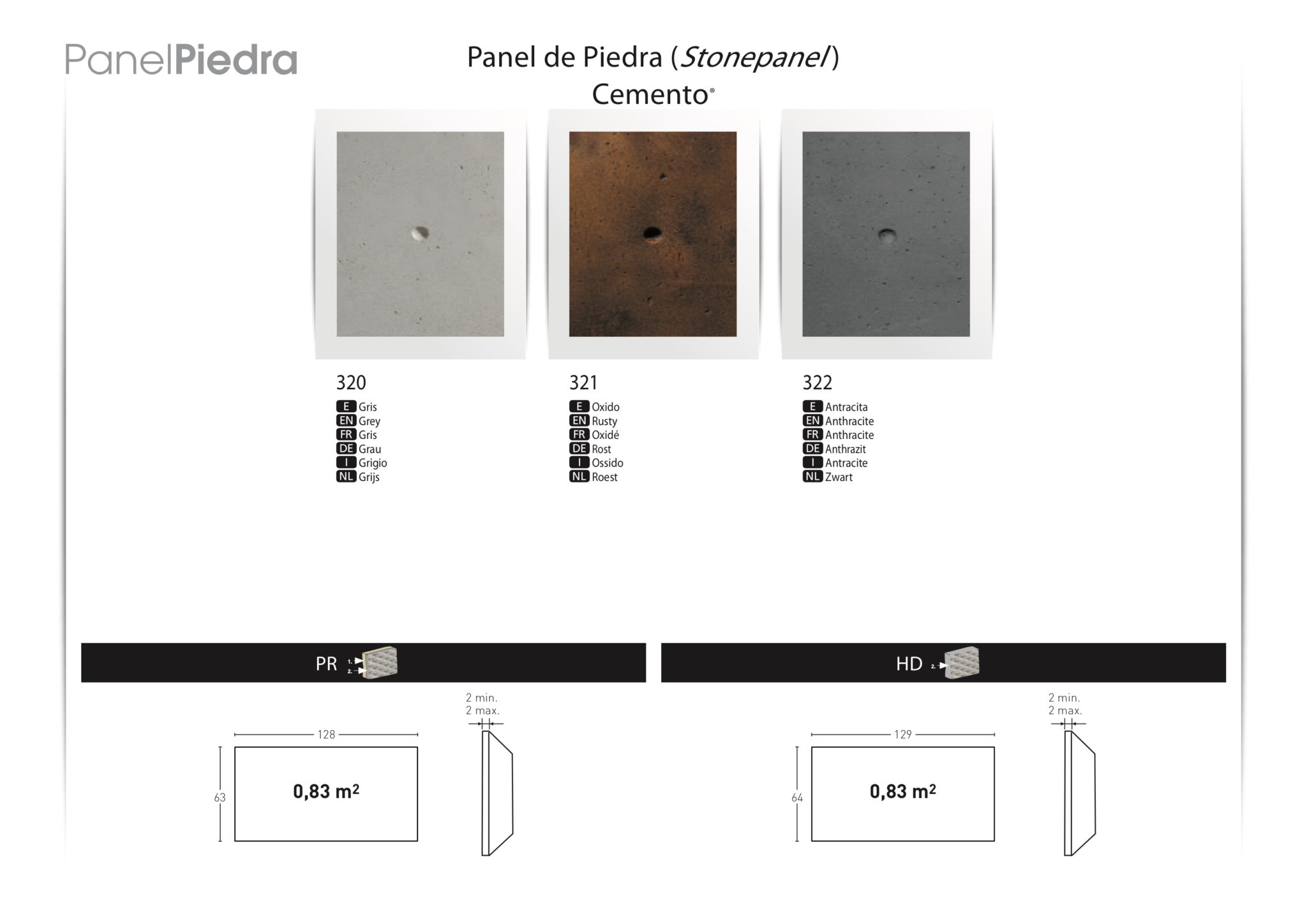 Panel Piedra Stone Panel Cemento - Vibe