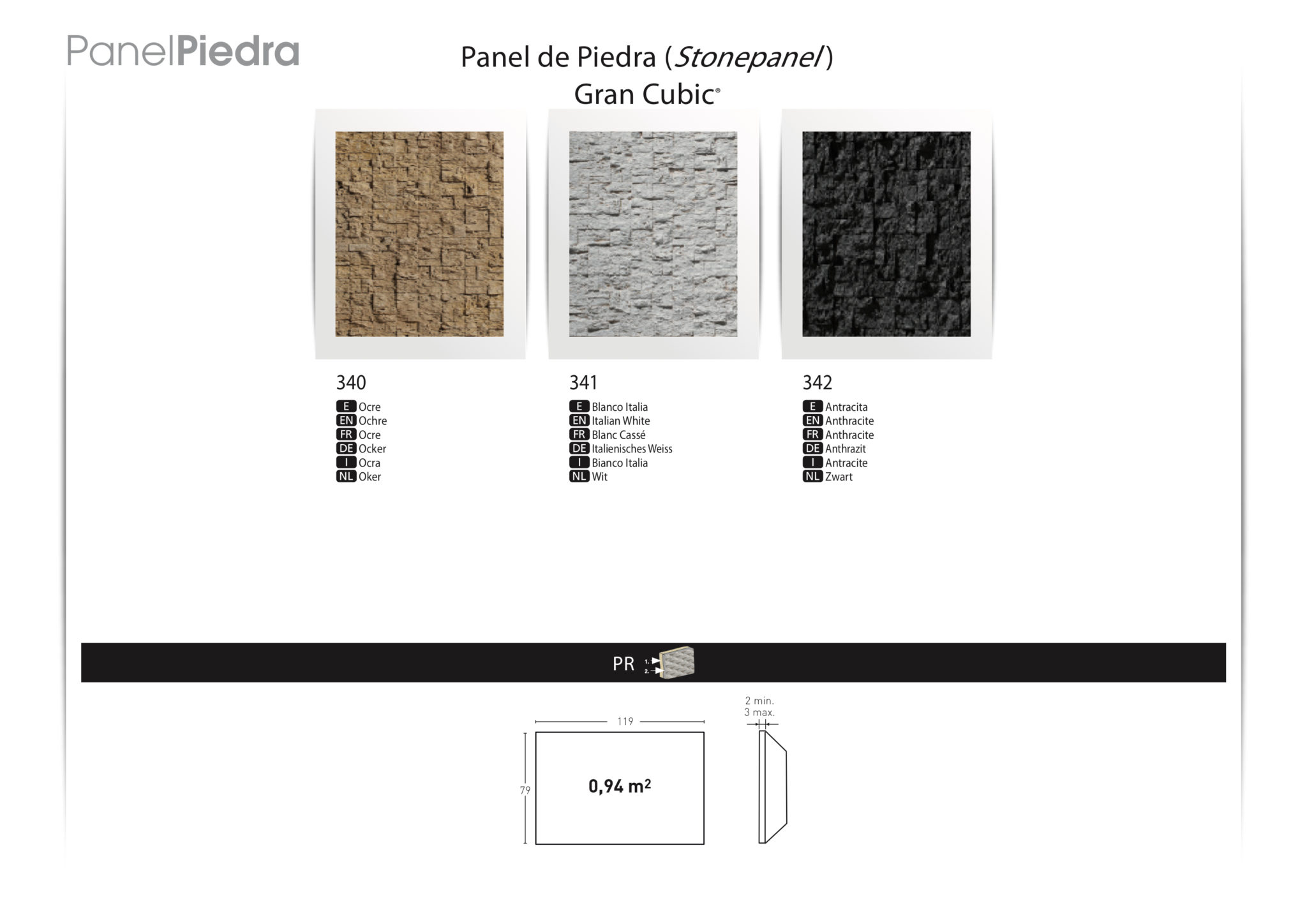 Panel Piedra Stone Panel Gran Cubic - Vibe