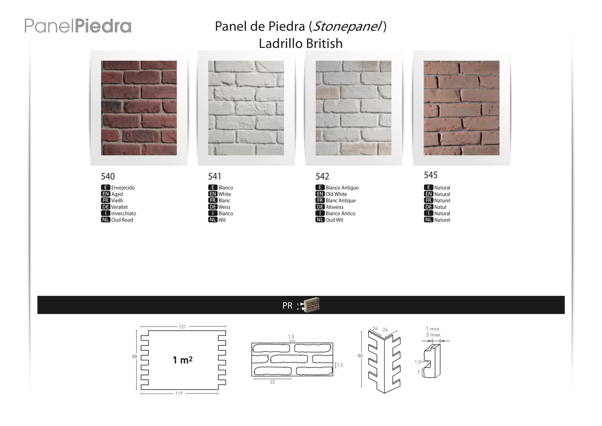 Panel Piedra Stone Panel Ladrillo British - Vibe