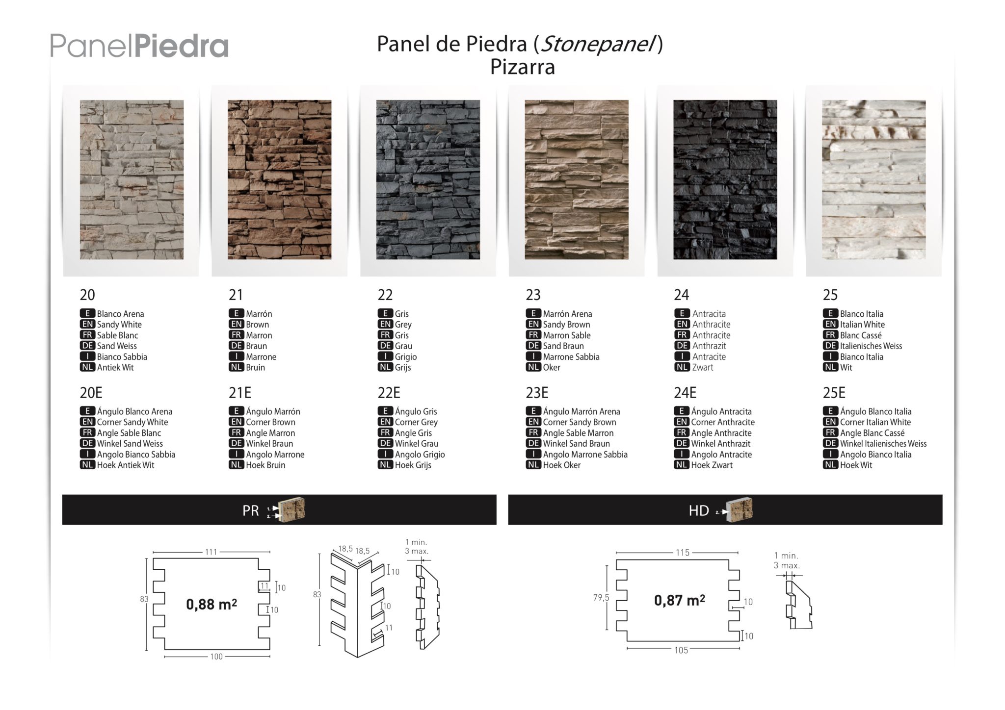 Panel Piedra Stone Panel Pizarra - Vibe