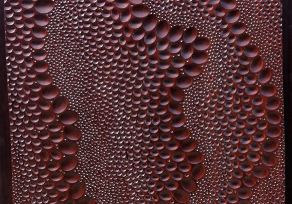Carved Custom Textures carved custom texture on red panel